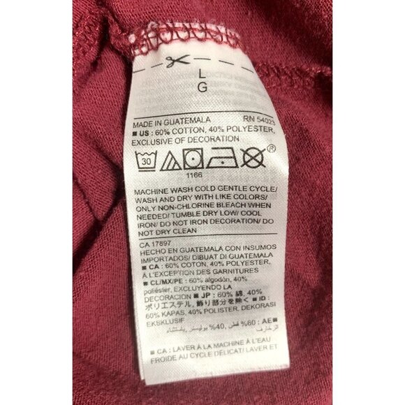 It's Beard Season Red T-Shirt Size Large - Picture 4 of 4